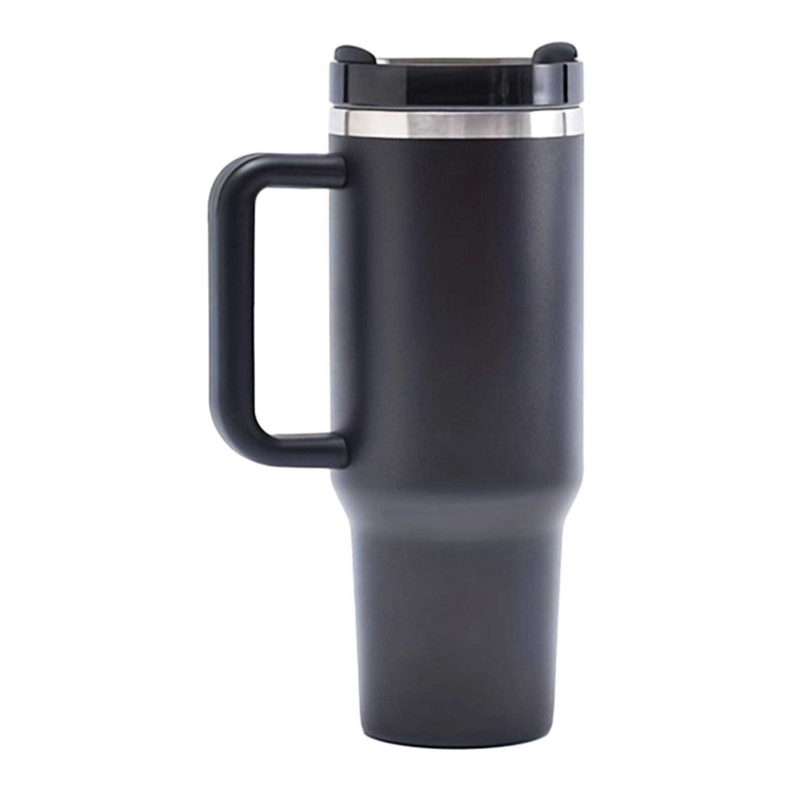40oz V2 large capacity tumbler, With Handle And Straw Lid, Insulated Reusable Stainless Steel Water Bottles Travel Mug Coffee Cup car cup water cup For Men Women Outdoor Camping Driving, gift - Discount Msrp 