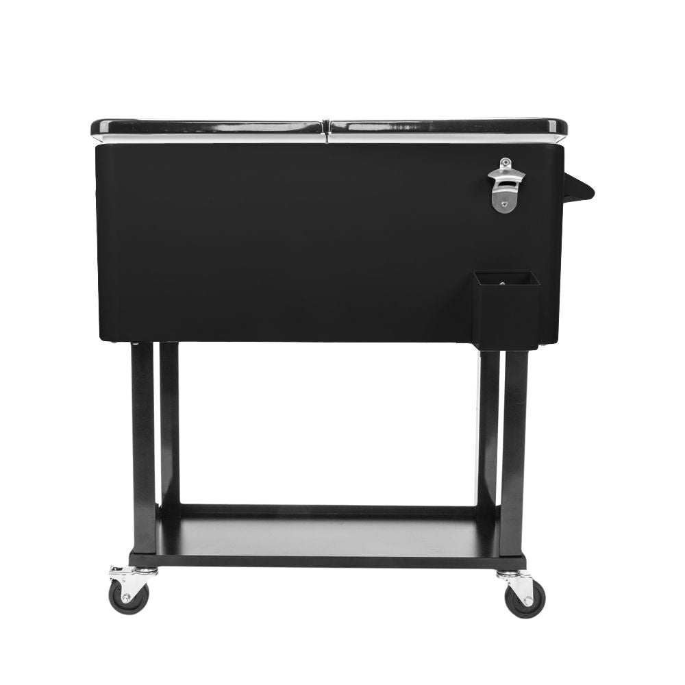 80Qt Black Box Black Square Foot Tube With Drain Pipe Freezer Incubator - Discount Msrp 