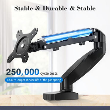 The monitor arm is adjustable for desktop mount and fits 15-27 inch monitors with weight capacities up to 15.4 pounds, black - Discount Msrp 