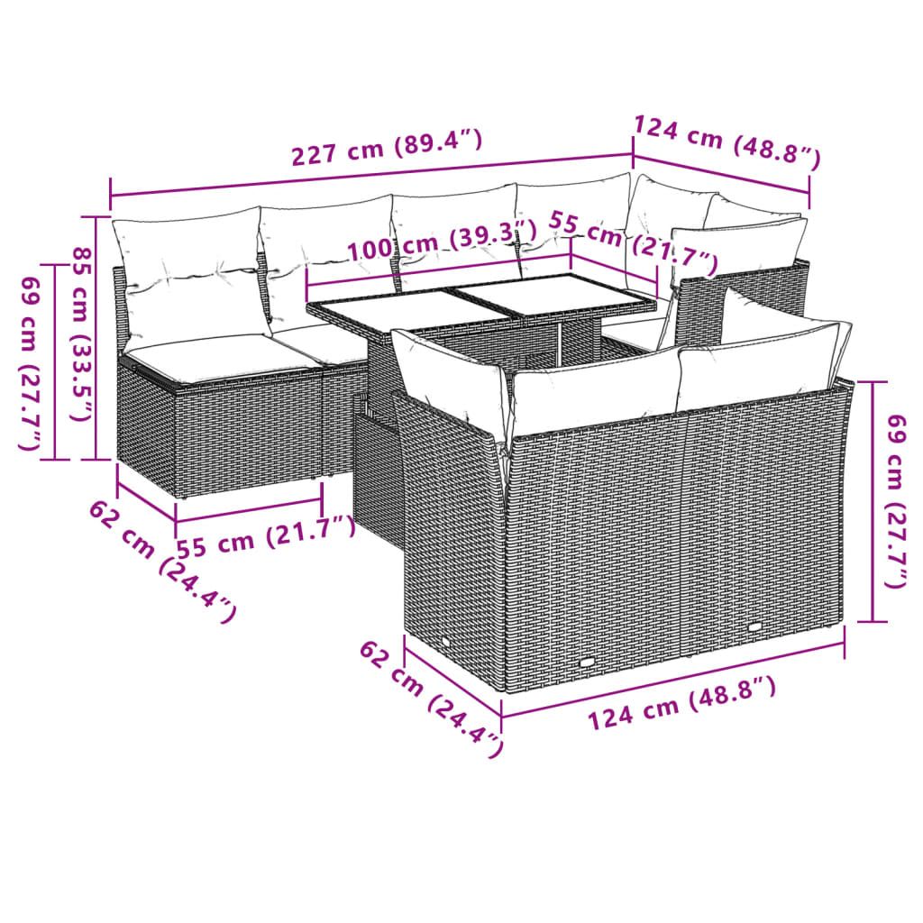 Garden Sofa Set Gray - Discount Msrp 