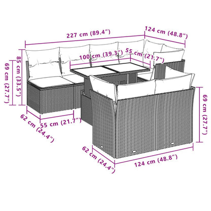 Garden Sofa Set Gray - Discount Msrp 