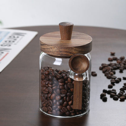 3 Pcs Glass Coffee Jars with Spoons, Candy Jars, Biscuit Jars, Storage Jars, Tea Jars, Snack Jars, Seasoning Jars, Salt Jars, Pepper Jars - Discount Msrp 