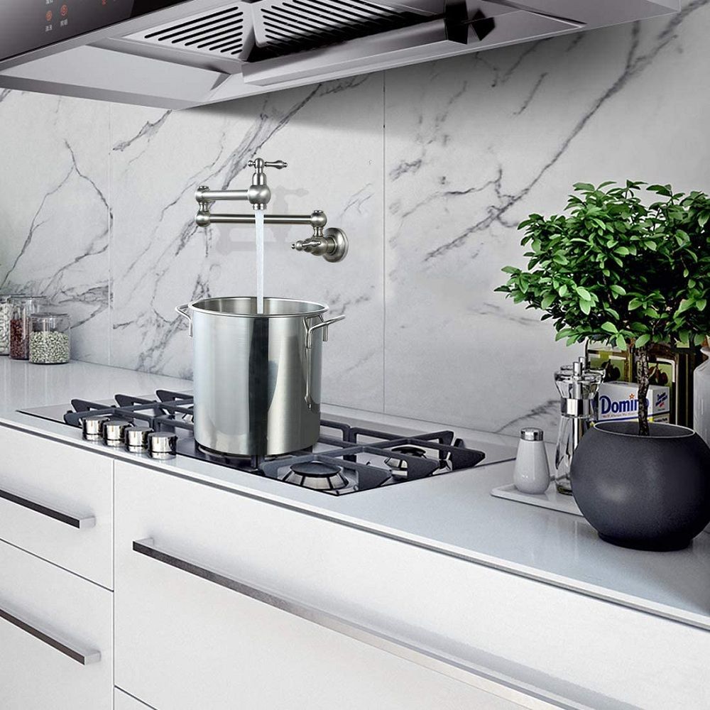Folding faucet Pot Filler Faucet Wall Mount RT - Discount Msrp 