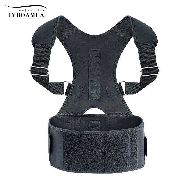 Unisex Back Brace Posture Corrector; Magnetic Lumbar Back Support Belt For Back Pain Relief (Order A Size Up) - Discount Msrp 