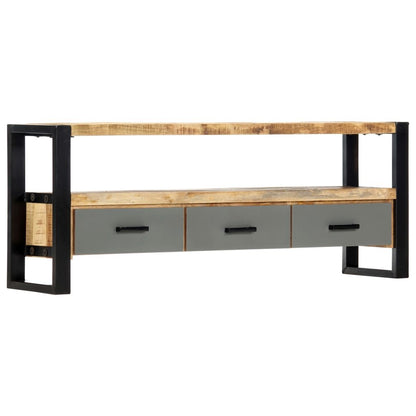 TV Stand 51.2"x11.8"x19.7" Solid Wood Mango - Discount Msrp 