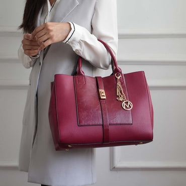 MKF Collection Yola Satchel Bag with Wallet Vegan Leather Women by Mia K - Discount Msrp 