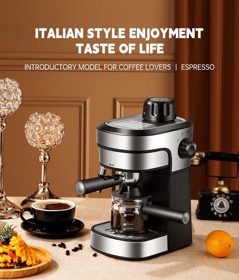PSCM6910 Semiautomatic high-pressure steam integrated coffee machine Semiautomatic coffee machine espresso coffee extraction steam milk foaming - Discount Msrp 