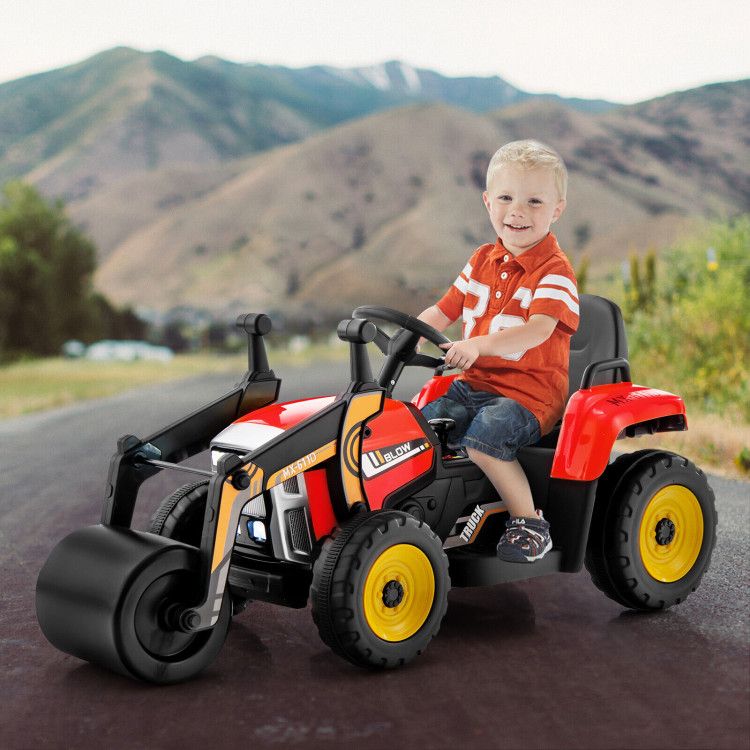 12V Kids Ride on Road Roller with 2.4G Remote Control - Discount Msrp 