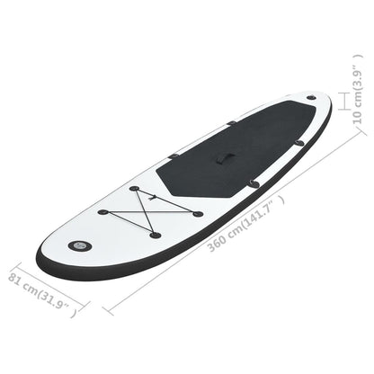 Inflatable Stand up Paddle Board Set Black and White - Discount Msrp 