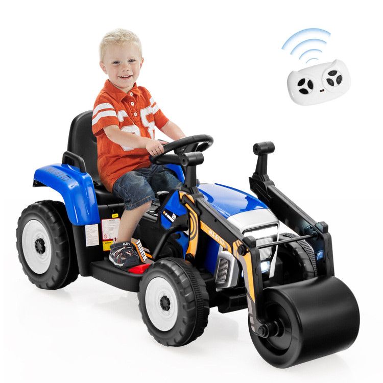 12V Kids Ride on Road Roller with 2.4G Remote Control - Discount Msrp 