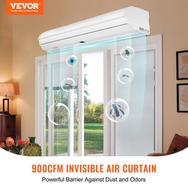 VEVOR 36" Commercial Indoor Air Curtain Super Power 2 Speeds 900CFM, Wall Mounted Air Curtains for Doors, Indoor Over Door Fan with Heavy Duty Limit Switch, Easy-Install 110V Unheated - Discount Msrp 