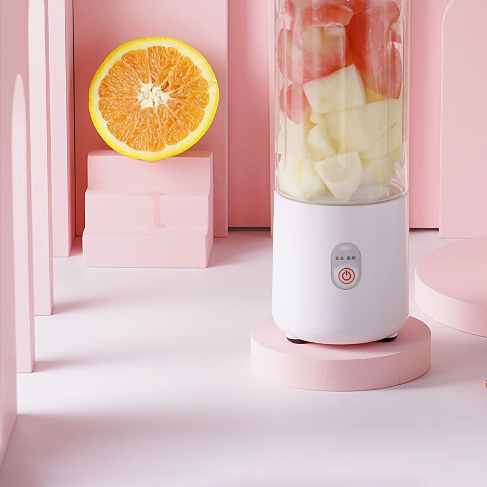 Electric Portable Juicer Household Usb Rechargeable Juice Machine Small Portable Juicer 500ml ABS Plastic 889 - Discount Msrp 