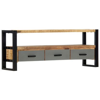 TV Stand 51.2"x11.8"x19.7" Solid Wood Mango - Discount Msrp 