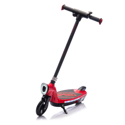 Kids Ride On Electric Scooter With Kickstand,Scooter Bell,Faster Speed And Longer Usage Time,Rear Brake,Wider Pedal,Non-Slip Handle,Colorful LED Lights,5.59-6.84 MPH For Kids 6+. - Discount Msrp 