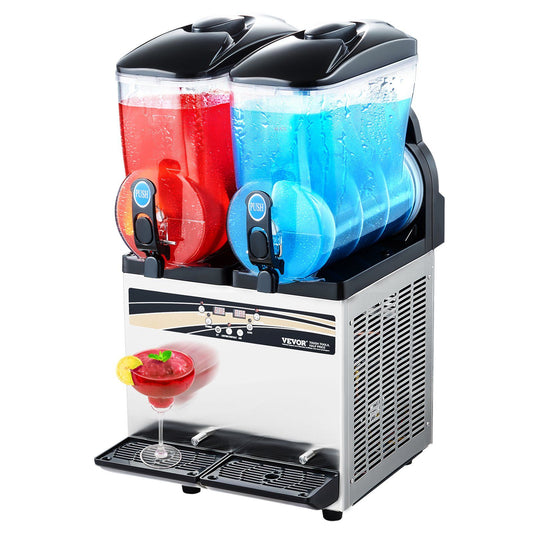 Commercial Slushy Machine 15Lx2 Tank Margarita Smoothie Frozen Drink Maker - Discount Msrp 