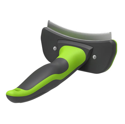Pet Life 'Fur-Guard' Easy Self-Cleaning Grooming Deshedder Pet Comb - Discount Msrp 