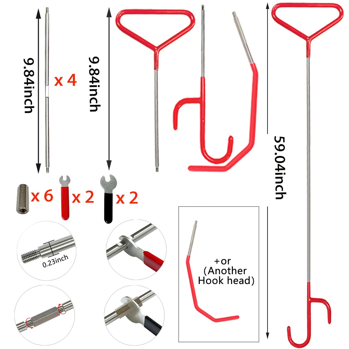 Automotive Tool Set 34-piece professional automotive kit with stainless steel long distance fasteners seamless wedge air wedge pump automotive trim removal tool SpeedX.UNIUNI.Amazon.USPS - Discount Msrp 