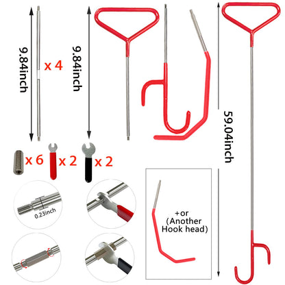 Automotive Tool Set 34-piece professional automotive kit with stainless steel long distance fasteners seamless wedge air wedge pump automotive trim removal tool SpeedX.UNIUNI.Amazon.USPS - Discount Msrp 