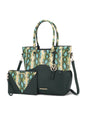 MKF Collection Iris Snake Embossed Vegan Leather Women Tote Bag with matching Wristlet Pouch by Mia k - Discount Msrp 