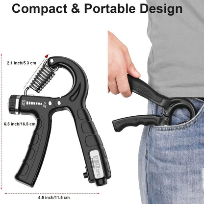 1pc Hand Grip Strength Trainer; Adjustable Resistance Non-Slip Gripper - Discount Msrp 