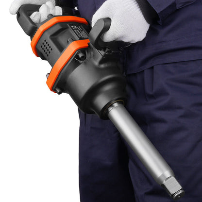 VEVOR 1 Inch Air Impact Wrench, Up to 3160 ft-lbs High Reverse Torque Output 1" Pneumatic Impact Gun w/ 8 Inch Extended Anvil & Carrying Case for Heavy Duty Repairs and Maintenance - Discount Msrp 