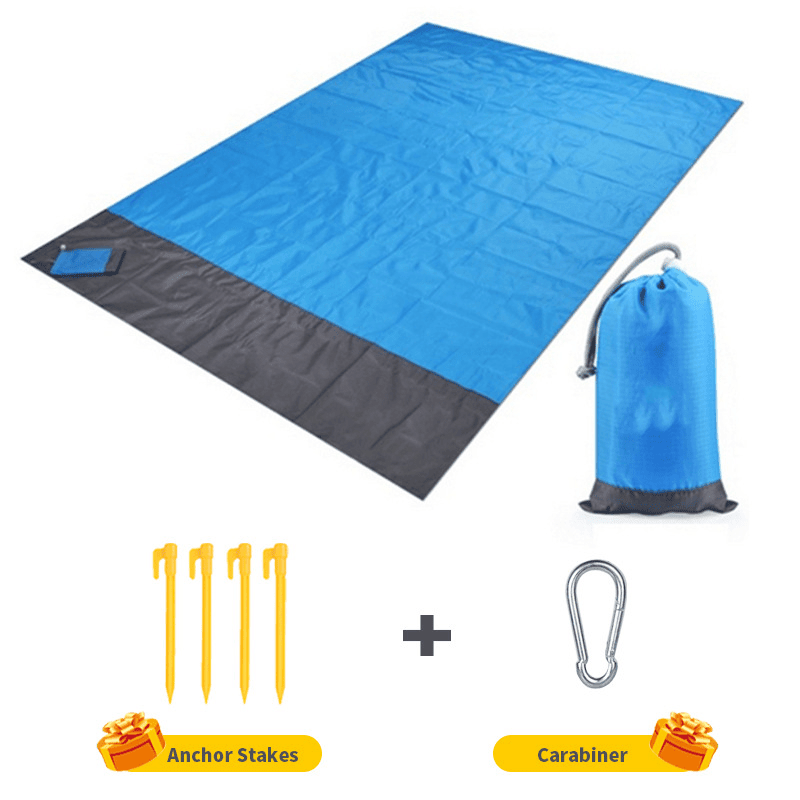 1pc Outdoor Camping Picnic Mat; Oxford Cloth Portable Mat; Folding Waterproof Moisture-proof Mat For Beach - Discount Msrp 