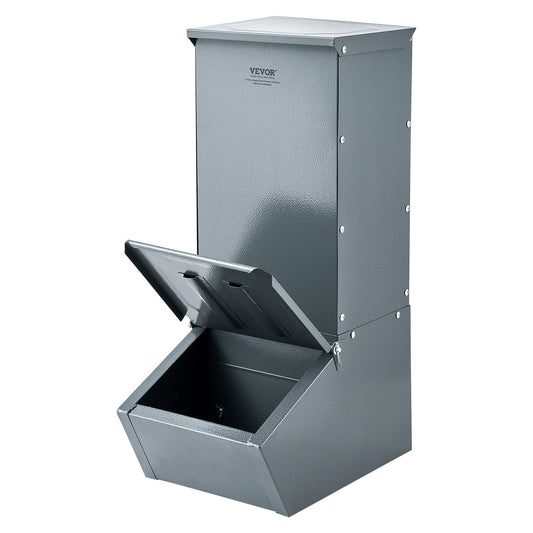 VEVOR Hog Feeder 2.2 Bushel Metal Double Door Pig Feeder Feeding up to 5 Hogs - Discount Msrp 