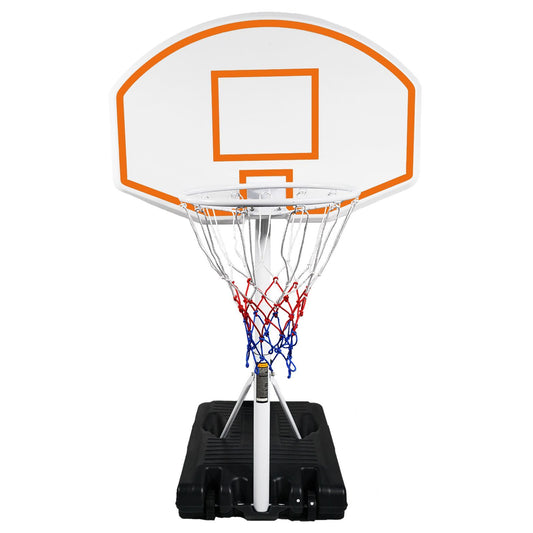Poolside Basketball Hoop Portable Swimming Pool Basketball System Height Adjustable 3.1ft-4.7ft with 36" Backboard for Indoor Outdoor Use Orange - Discount Msrp 
