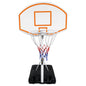 Poolside Basketball Hoop Portable Swimming Pool Basketball System Height Adjustable 3.1ft-4.7ft with 36" Backboard for Indoor Outdoor Use Orange - Discount Msrp 