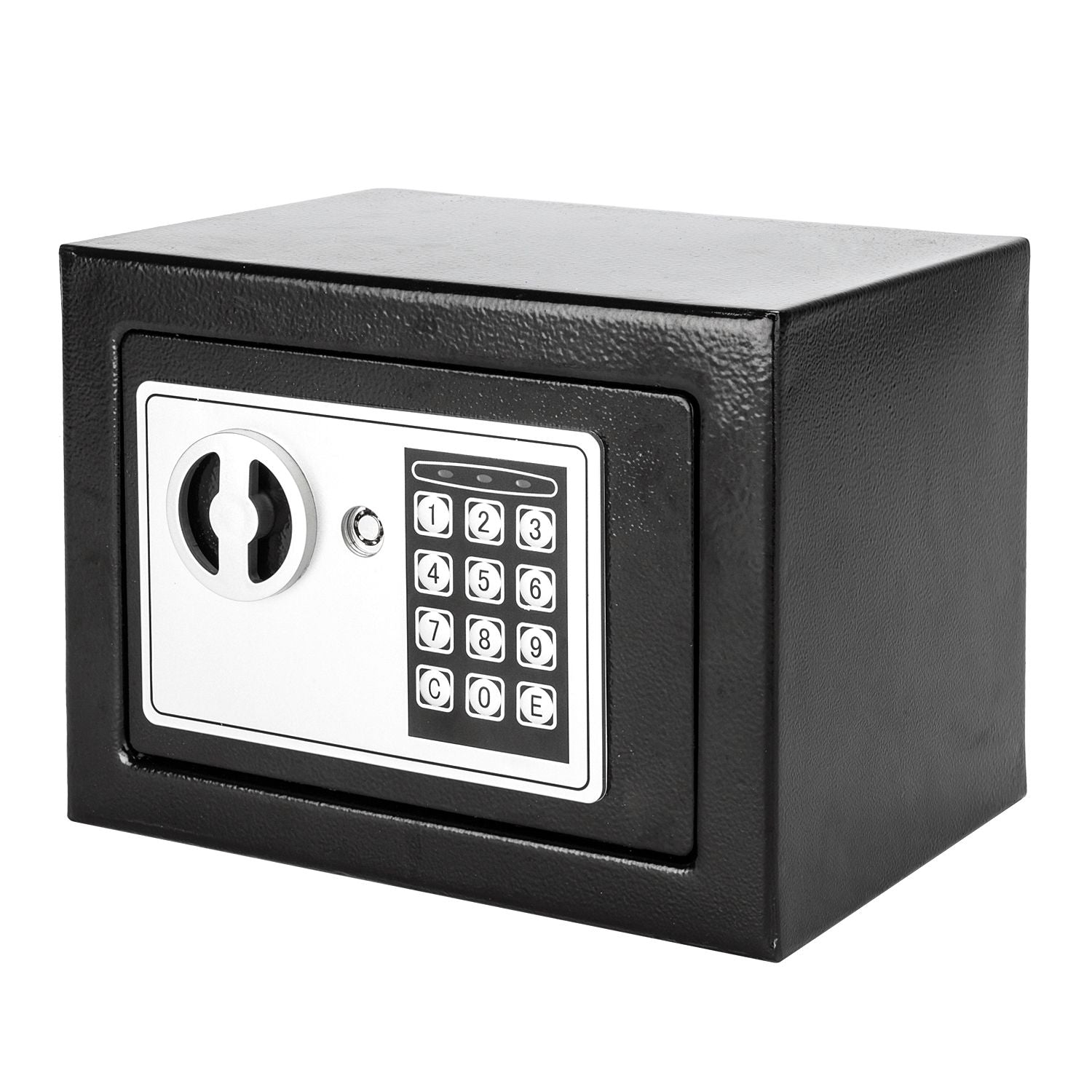 17E Home Use Electronic Password Steel Plate Safe Box Black - Discount Msrp 
