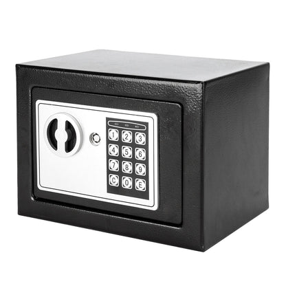 17E Home Use Electronic Password Steel Plate Safe Box Black - Discount Msrp 