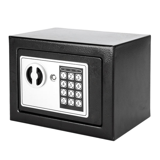17E Home Use Electronic Password Steel Plate Safe Box Black - Discount Msrp 