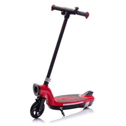 Kids Ride On Electric Scooter With Kickstand,Scooter Bell,Faster Speed And Longer Usage Time,Rear Brake,Wider Pedal,Non-Slip Handle,Colorful LED Lights,5.59-6.84 MPH For Kids 6+. - Discount Msrp 