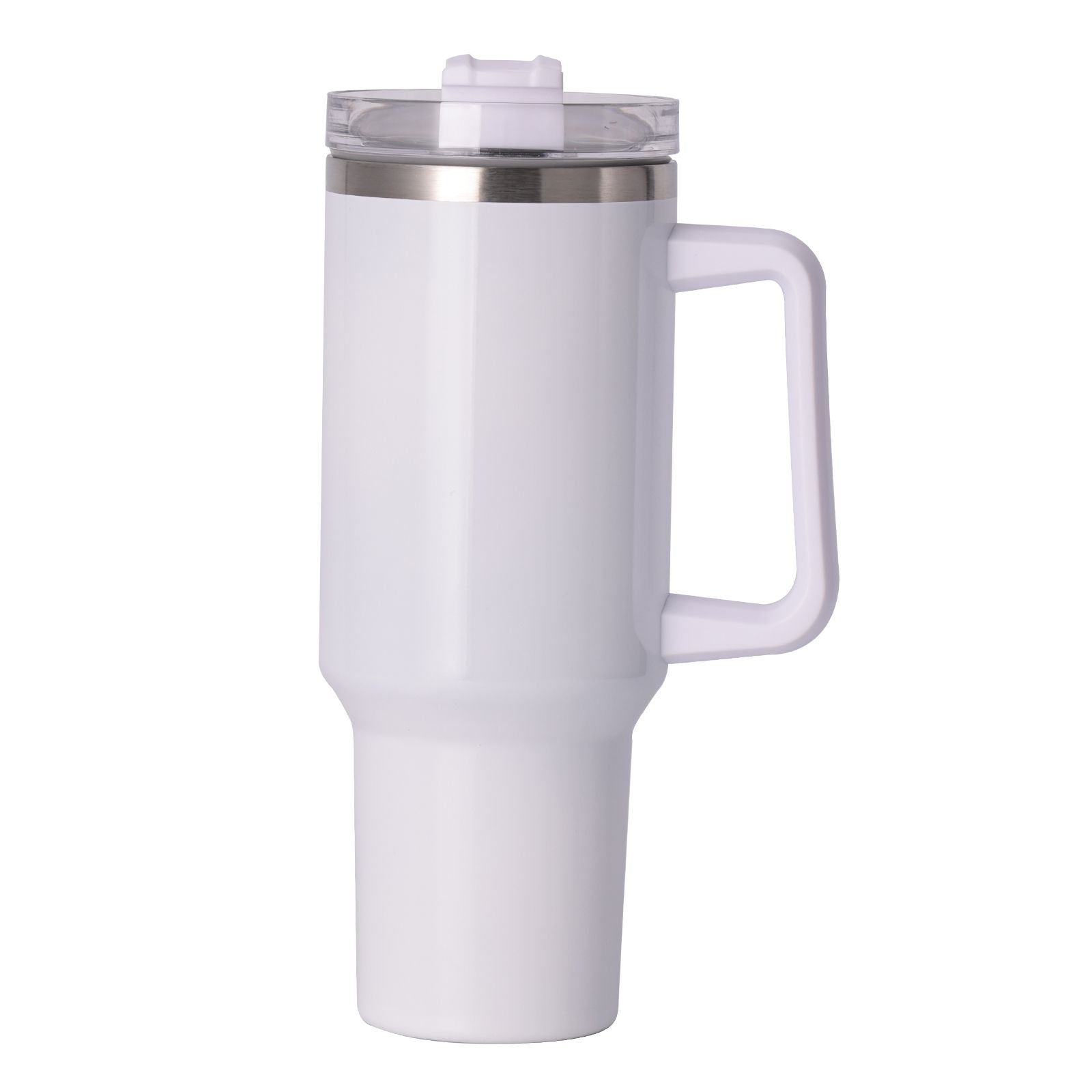40oz large capacity tumbler With Handle And Straw Lid, Insulated Reusable Stainless Steel Water Bottles Travel Mug Coffee Cup car cup water cup For Men Women Outdoor Camping Driving, gift - Discount Msrp 