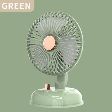 1pc Portable Fan Rechargeable 180° Rotation; 10 Speeds Strong Airflow; Ultra Quiet; Portable Mini Desktop Fan; Free Angle Adjustable; Better Cooling - Discount Msrp 