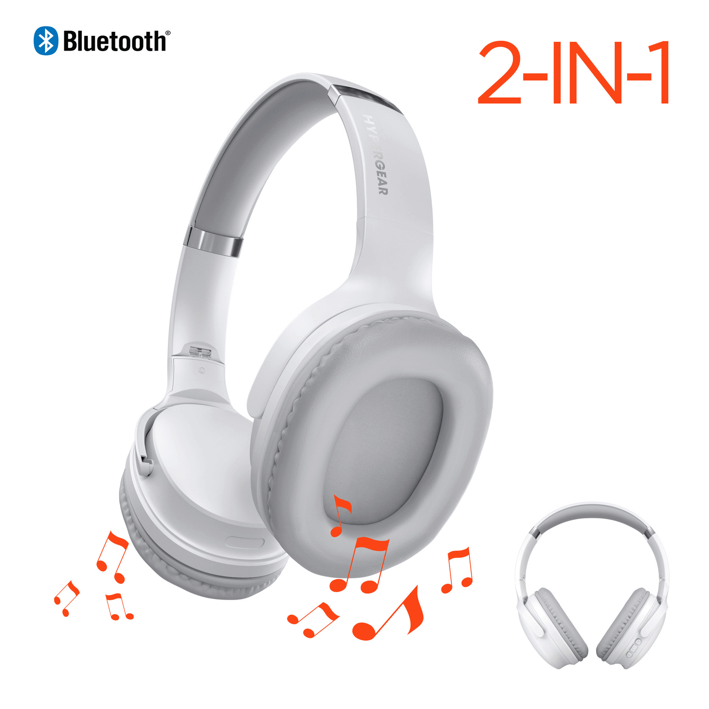HyperGear Flip 2-in-1 Headphones Plus Speaker - Discount Msrp 