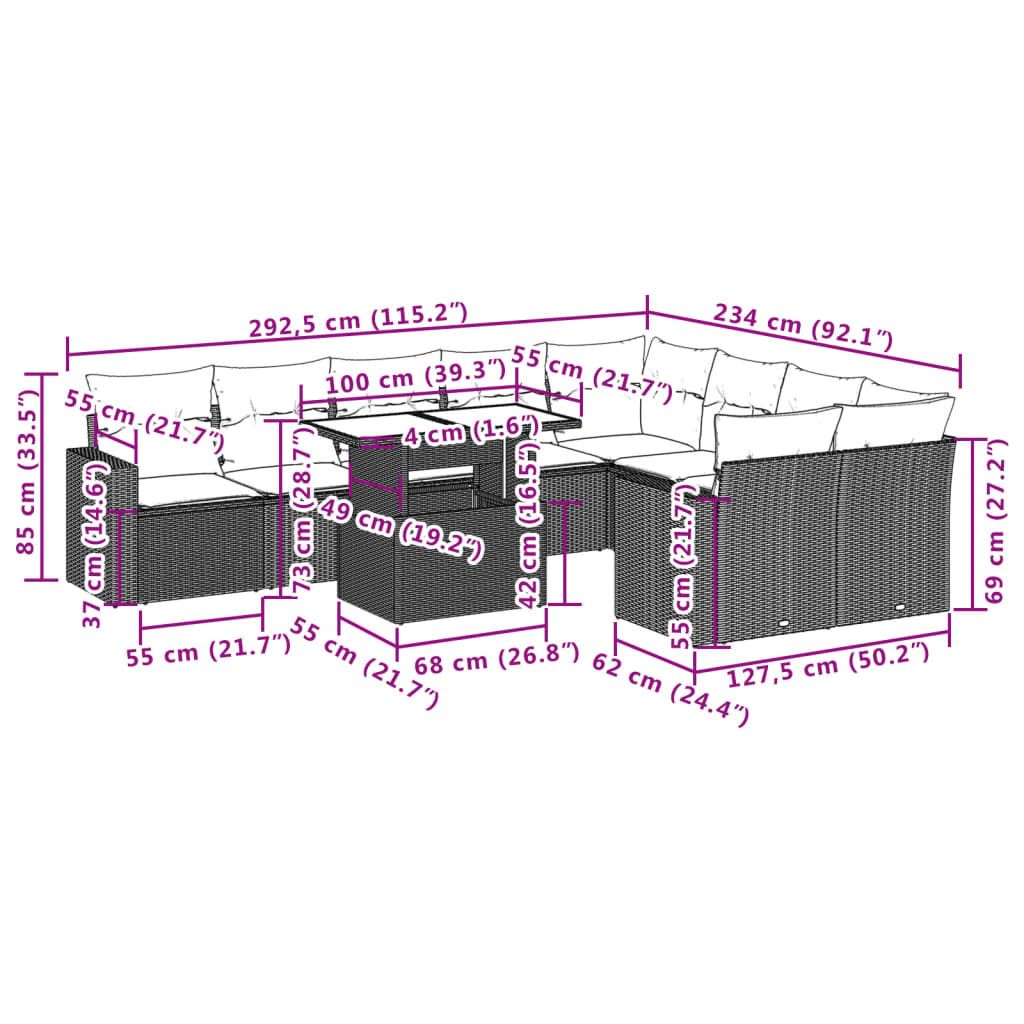 Garden Sofa Set Grey - Discount Msrp 
