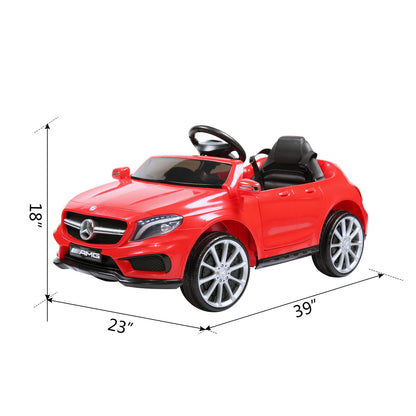 6V Licensed Electric Vehicle, Kid Ride on Car with Parental Remote Control ,MP3 Player Headlights Opening Doors for Children 3-8, Red - Discount Msrp 