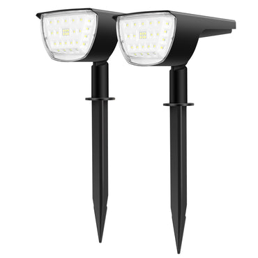 Solarek 32 LEDs Solar Landscape Spotlights IP65 Waterproof Solar Lights Auto On/Off Solar Powered Security Wall Lights - Discount Msrp 