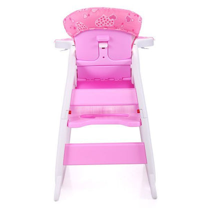 Multipurpose Adjustable Highchair,Children's dining chair for Baby Toddler Dinning Table with Feeding Tray and 5-Point Safety Buckle XH - Discount Msrp 