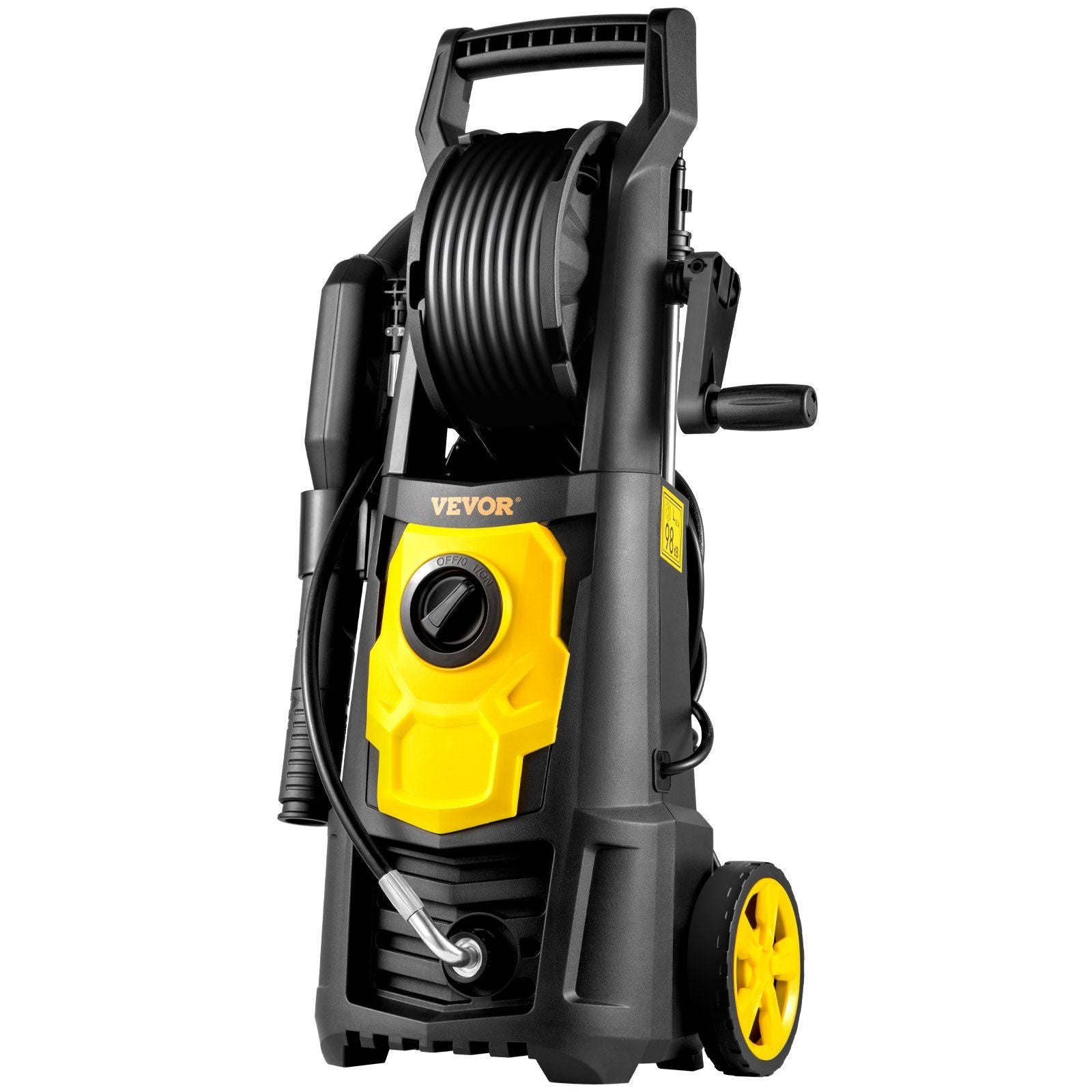 VEVOR Electric Pressure Washer, 2000 PSI, Max 1.65 GPM Power Washer w/ 30 ft Hose & Reel, 5 Quick Connect Nozzles, Foam Cannon, Portable to Clean Patios, Cars, Fences, Driveways, ETL Listed - Discount Msrp 