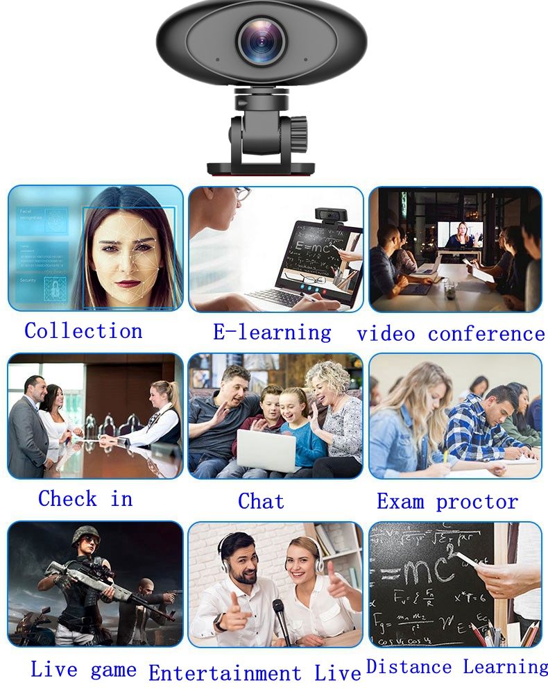HD 1080P Webcam Noise Reducing Microphone Widescreen Rii RC100 USB Computer Desktop Camera for Video Calling Streaming Recording Conferencing Gaming 360° Rotat Low-Light Correction - Discount Msrp 