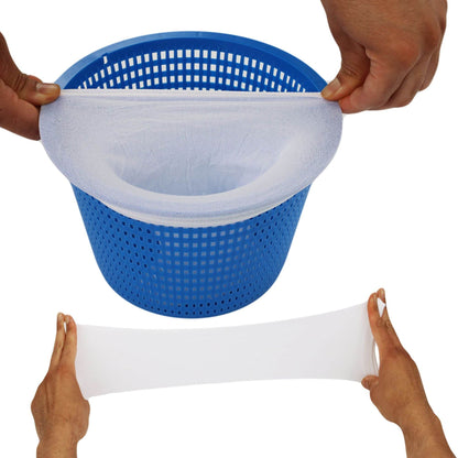 10 Pack Pool Skimmer Socks Durable Nylon Mesh for Above Ground Pools Prevents Debris Clogging Filters - Discount Msrp 