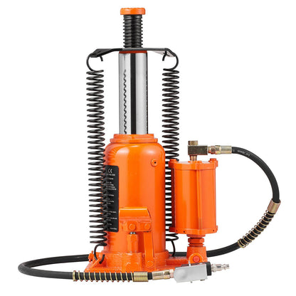 VEVOR Air Hydraulic Bottle Jack, 20 Ton/40000 LBS All Welded Bottle Jack, 10.4-19.7 inch Lifting Range, Manual Handle and Air Pump, for Car, Pickup, Truck, RV, Auto Repair, Industrial Engineering - Discount Msrp 