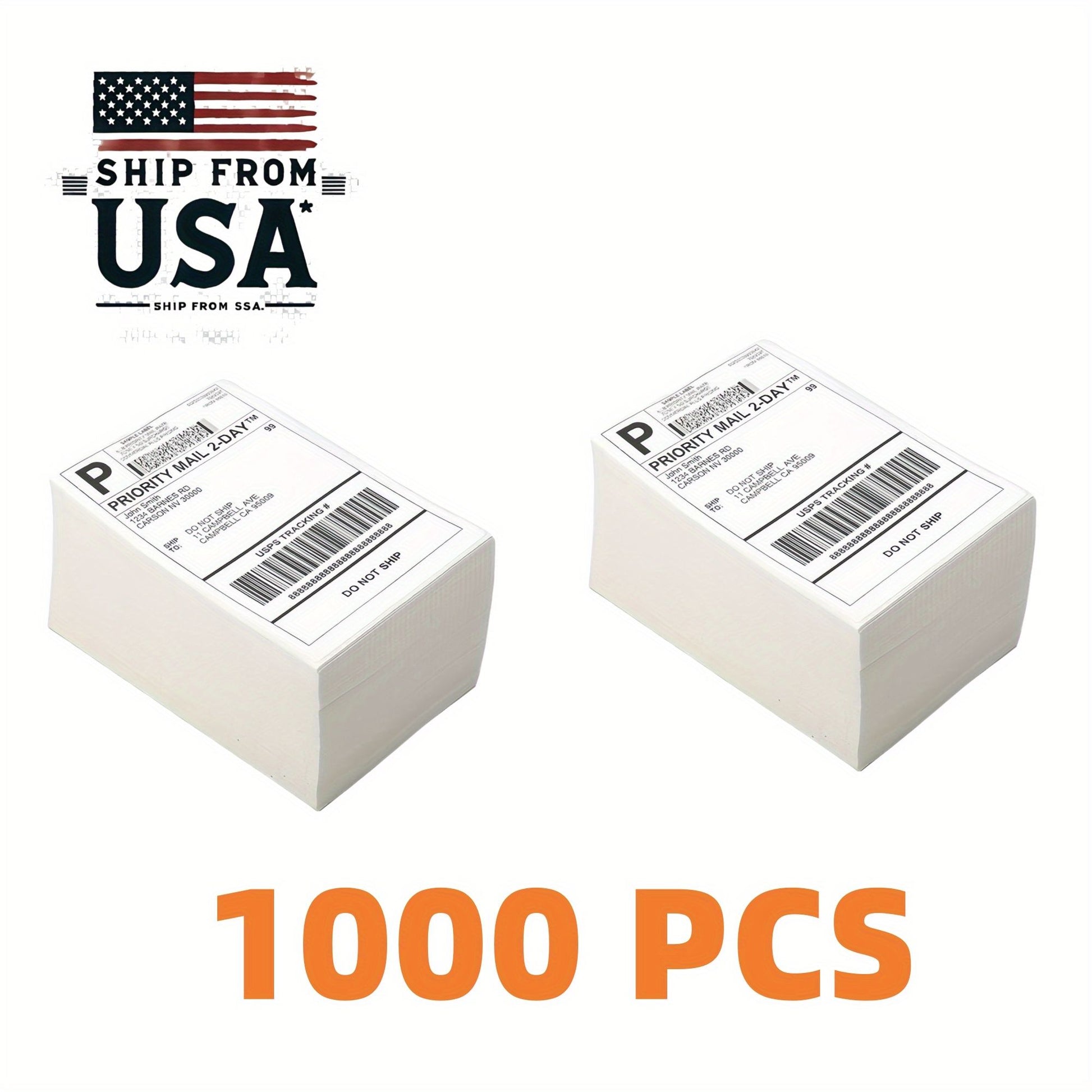 Thermal Paper 500/1000/1500 /2000/2500/3000/3500/4000 sheets of 4 ''x6' 'thermal label paper white shipping labels, used for thermal label printers, logistics labels 100x150mm - Discount Msrp 