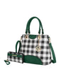MKF Collection Gabriella Checkers Handbag with Wallet by Mia k - Discount Msrp 