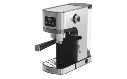 Geek Chef Espresso Machine, Cappuccino & Latte Machine with ESE POD Filter & Milk Frother Steam Wand, Accurate Temperature & Time Control, Compact Coffee Machine for Home,Stainless Steel - Discount Msrp 