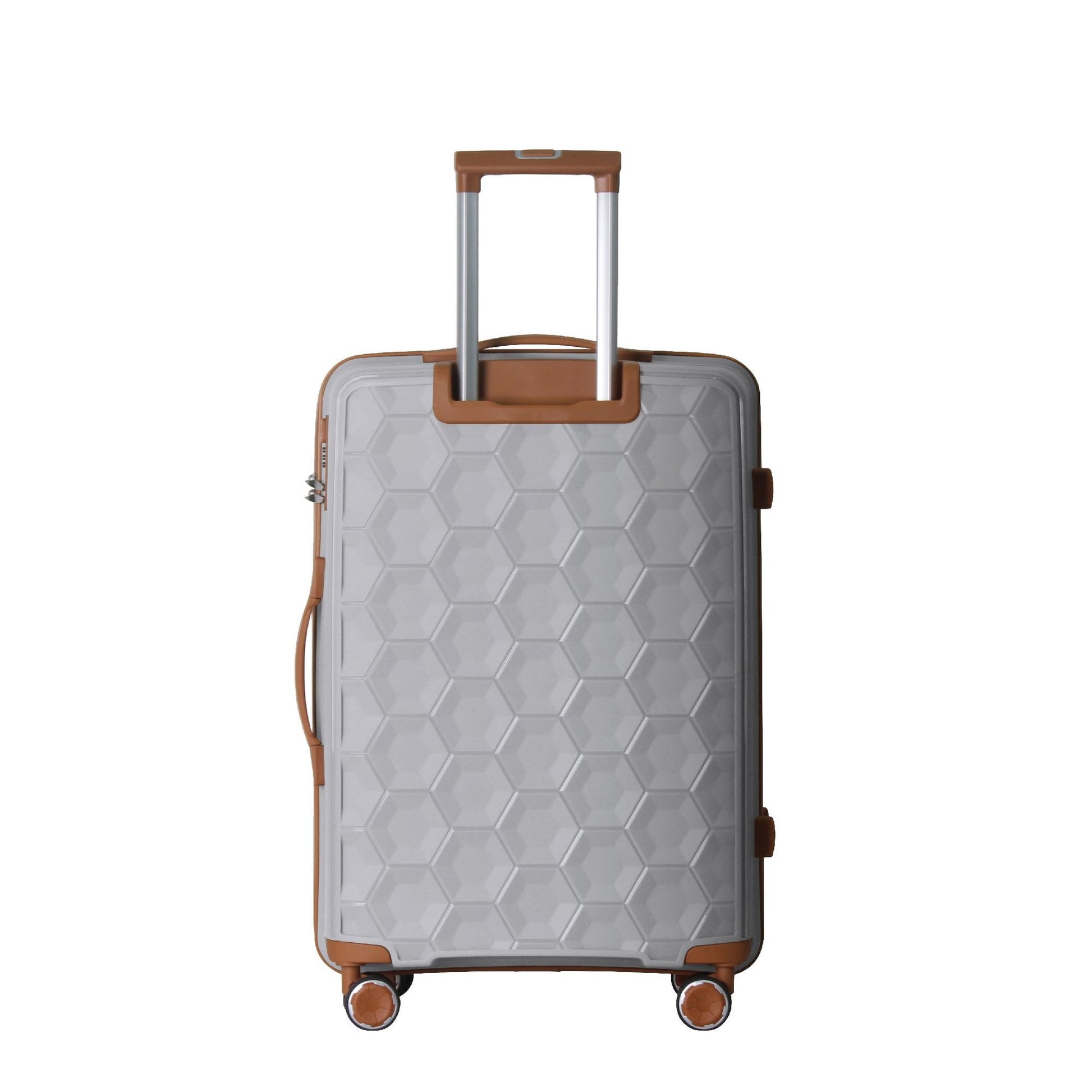 3-Piece Luggage Set Travel Lightweight Suitcases with Rolling Wheels, TSA lock & Moulded Corner, Carry on Luggages for Business, Trip, (20"/24"/28"), White - Discount Msrp 