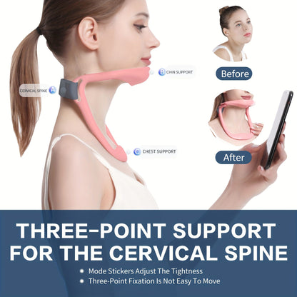 Neck Brace; Cervical Collar Neck Support Brace; Adjustable Anti-Bow Cervical Traction Device For Neck Posture Support Neck Pain Relief; Shoulder And Neck Forward Tilt Support - Discount Msrp 