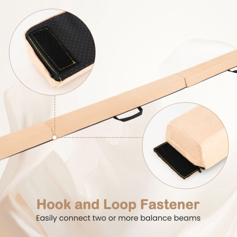 Folding Balance Beam with Removable Suede Cover - Discount Msrp 